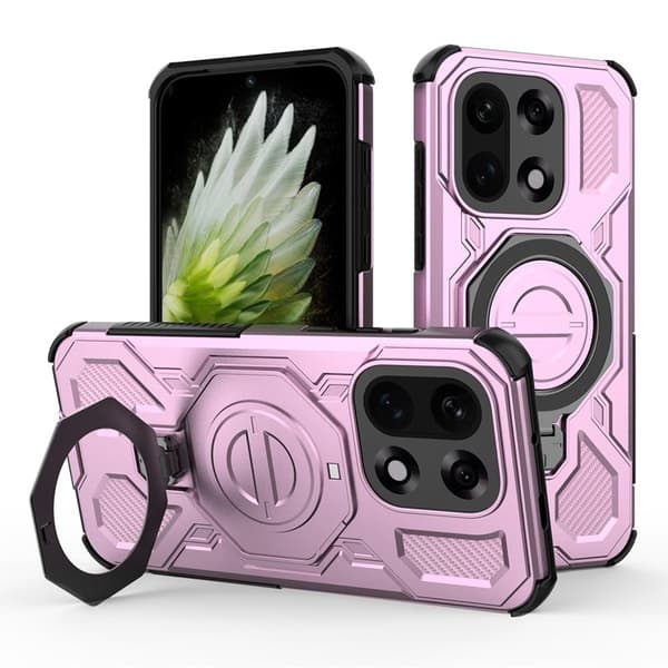 Mobilskal till OnePlus 15 5G Plast Stötsäker Med Kickstand - Rosa Rosa