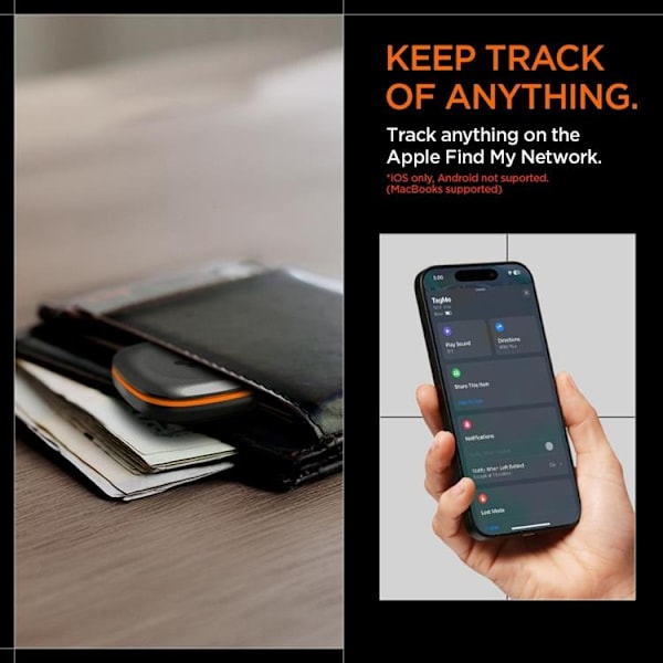 Spigen Tagme Bluetooth Tracker - Svart Svart