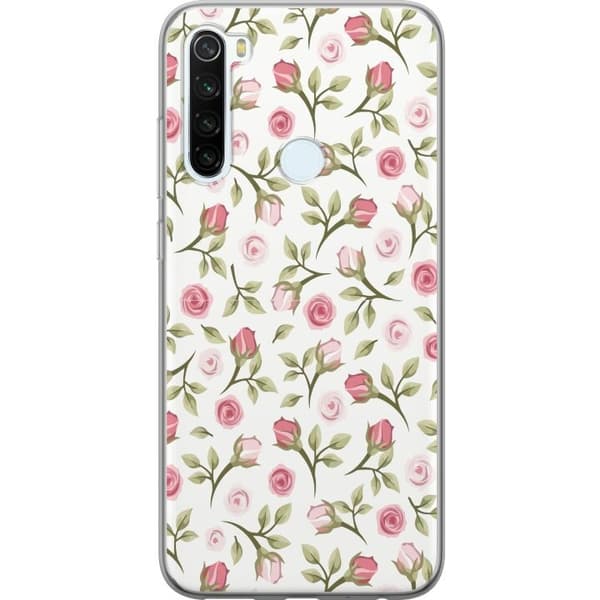 Telefontaske til Xiaomi Redmi Note 8 med blomster