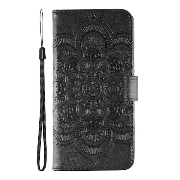 OnePlus 15 Plånboksfodral Mandala Imprinted Konstläder Svart