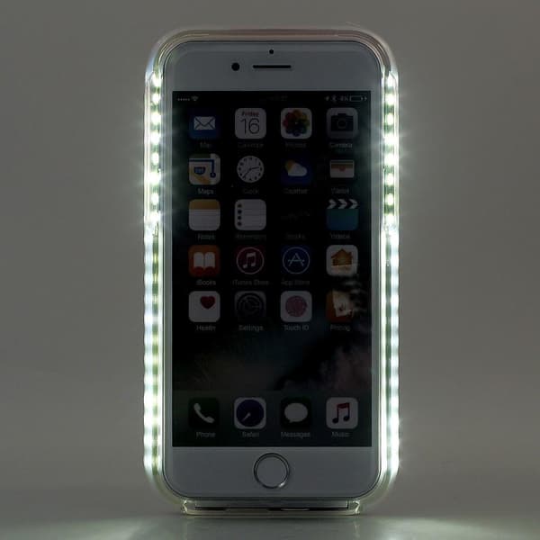 Selfie Illuminated LED Skal till iPhone 7/8/SE 2020 - Vit Vit