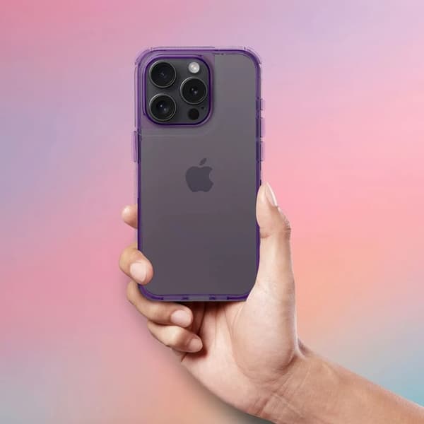 Telefontaske til iPhone 17 Pro Matrix Clear - Lys lilla Lila
