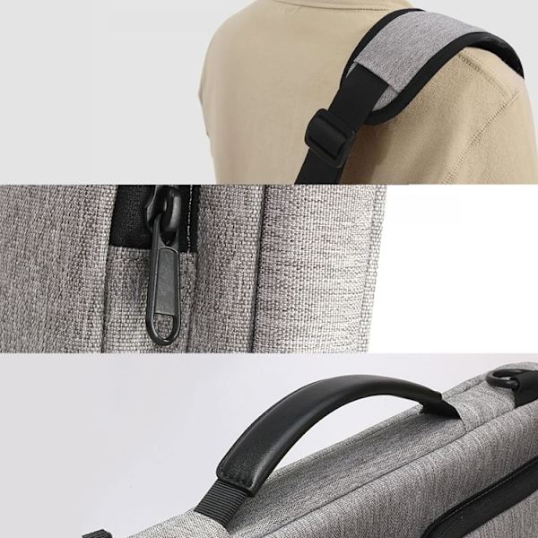 Tech-Protect Computertaske 13"-14" Defender - Crayon Grey Grå