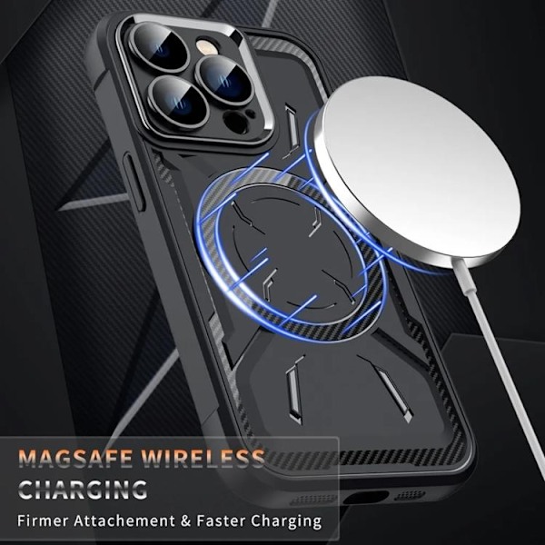 iPhone 15 Pro Max Mobilskal med Linsskydd Magsafe - Grön