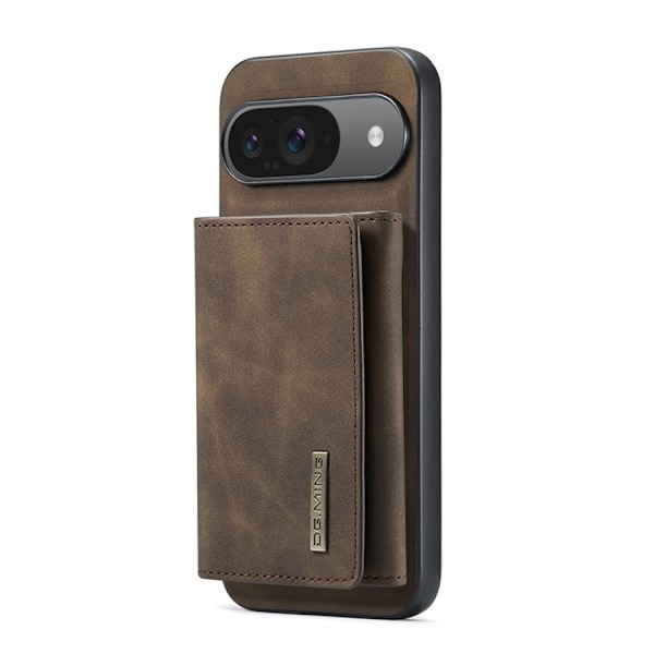 DG.MING Google Pixel 10 Pro/10 Plånboksfodral Detatchable M1 Brun