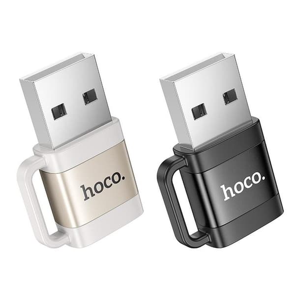 Hoco Adapter OTG USB-A Till USB-C 3A UA31D - Svart Black