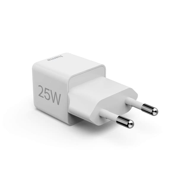 HAMA Mini Hurtigoplader USB-C PD 25W Hvid