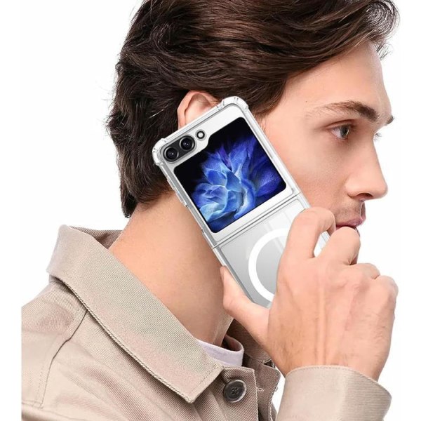 Boom Galaxy Z Flip 5 -matkapuhelinkotelo Magsafe iskunkestävä - kirkas