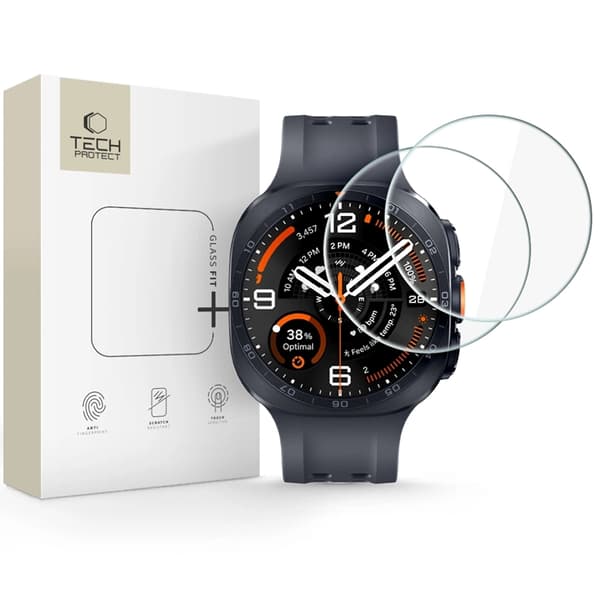 [2-Pack] Tech-Protect Härdat Glas Skärmskydd För Galaxy Watch Ultra 2 - Clear