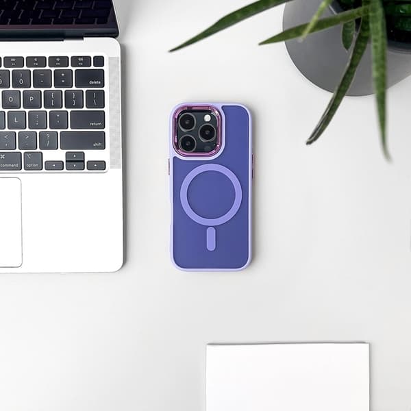 Telefontaske til iPhone 16 Pro Magsafe Magnetic Collection - Lilla Lila