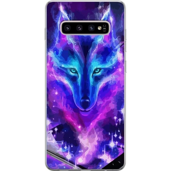 Mobilskal till Samsung Galaxy S10+ med Neon Varg