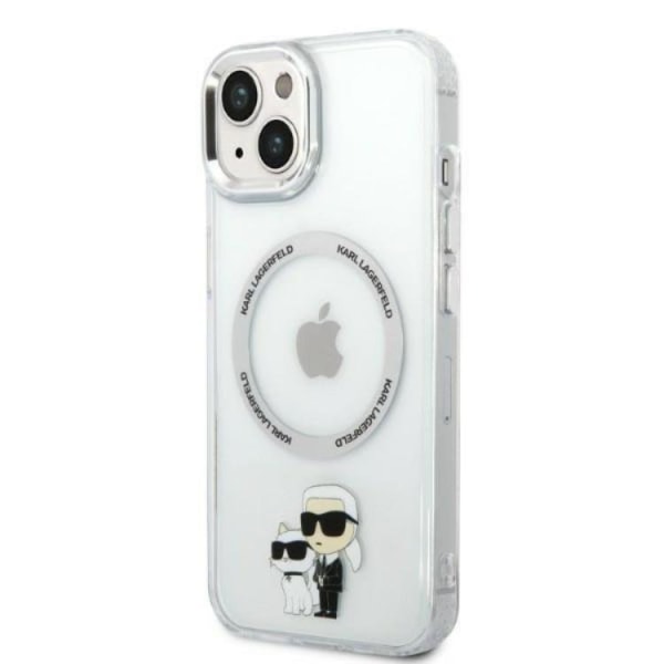 Karl Lagerfeld iPhone 14 Skal Magsafe Iconic Karl & Choupette -