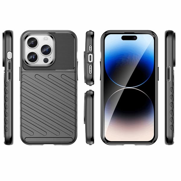 Mobilskal till iPhone 15 Pro Max Thunder Armored - Svart Svart