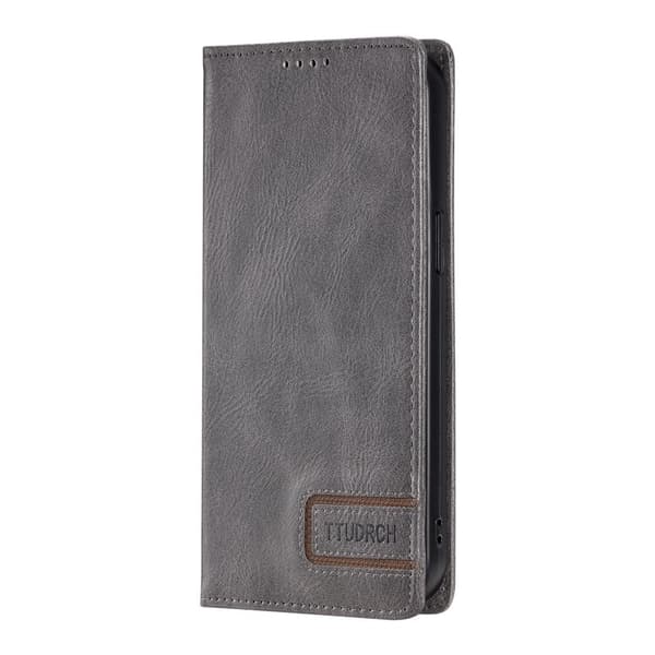 TTUDRCH Samsung Galaxy S26+ Plånboksfodral Konstläder RFID Skydd - Grå