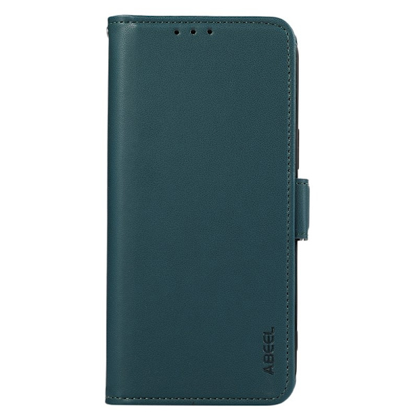 ABEEL iPhone 16 Pro Max Plånboksfodral Konstläder RFID-Skydd Ställ - Grön