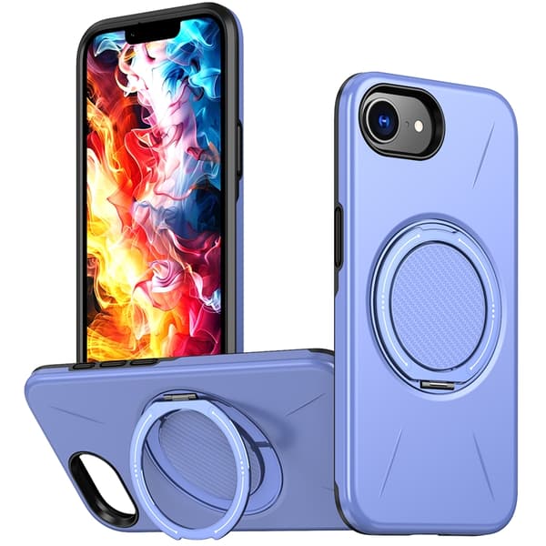 Mobilskal till iPhone 16e MagSafe Rotating Kickstand Lila