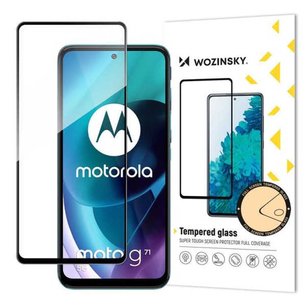 Wozinsky Motorola Moto G71 5G hærdet glas skærmbeskytter fuld lim,