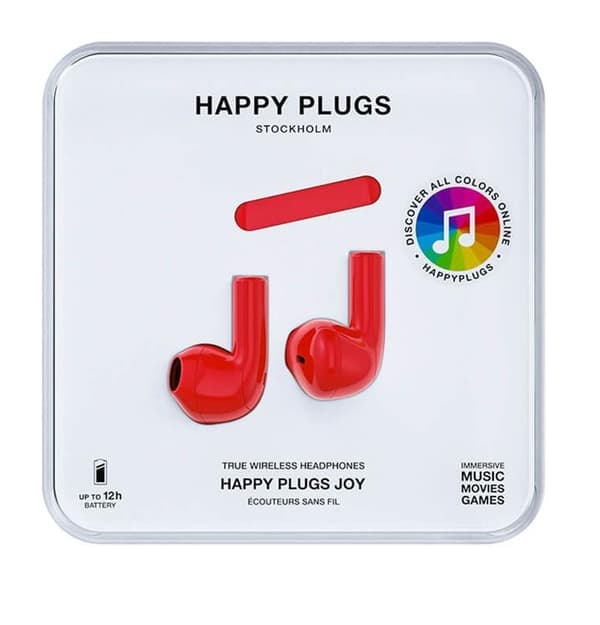 Happy Plugs Joy Hörlur In-Ear TWS -  Röd