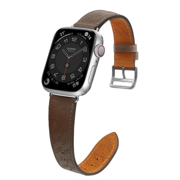 Apple Watch Ultra/SE/8/7/6/5/4 (49/45/44mm) rannekoru - ruskea