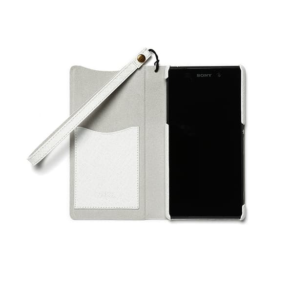 Zenus Minimal Diary Väska till Sony Xperia Z2 - Vit White