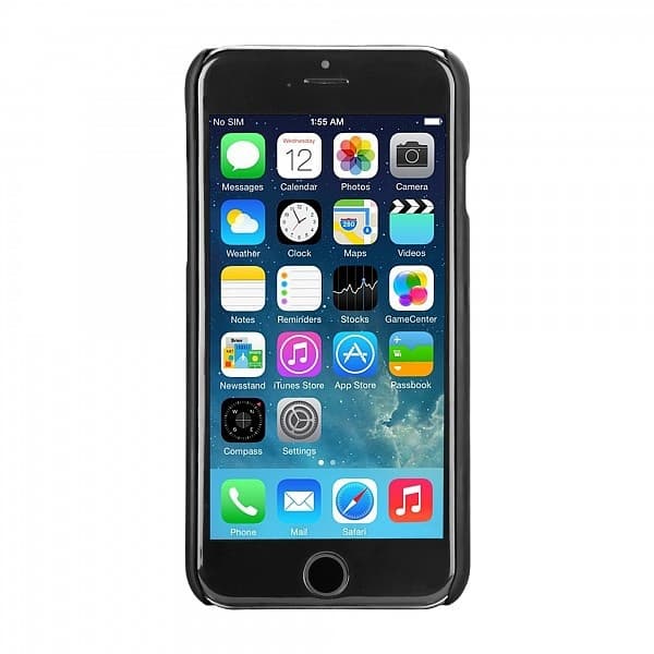 Bugatti ClipOn -kotelo Apple iPhone 6(S) Plus - Musta Black