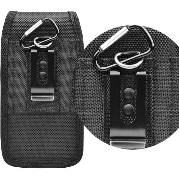 Halsbåndsetui Universal Etui Oxford Nylon - Sort Black