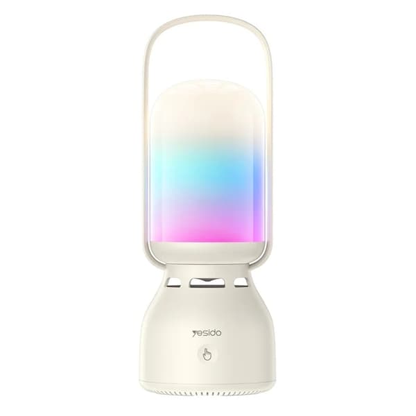 YESIDO Trådlös Högtalare Bluetooth Utomhus - 11 Lighting Modes - Vit Vit