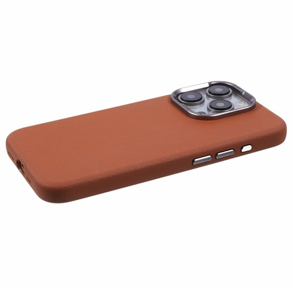 X-LEVEL Mobilskal till iPhone 14 Pro Slim PU Läder Hård PC - Brun