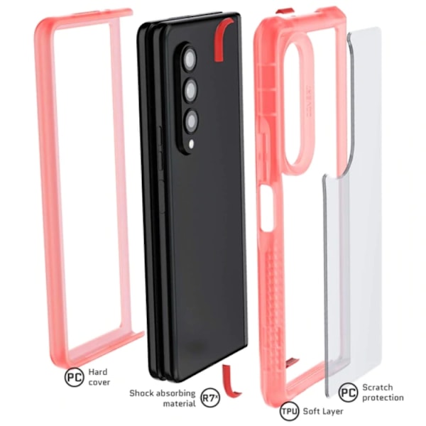 Ghostek Convert PC-dæksel Galaxy Z Fold 3 - Lyserød Rosa