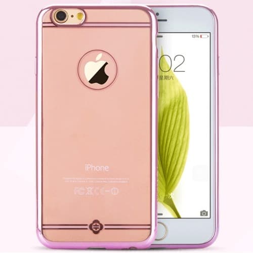 ToTu Simple Series Electroplating Flexi Skal till Apple iPhone 6(S) Plus - Rose Roséguld