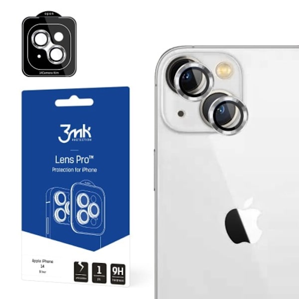 3MK iPhone 14 Silver     Kameralinskydd Silver
