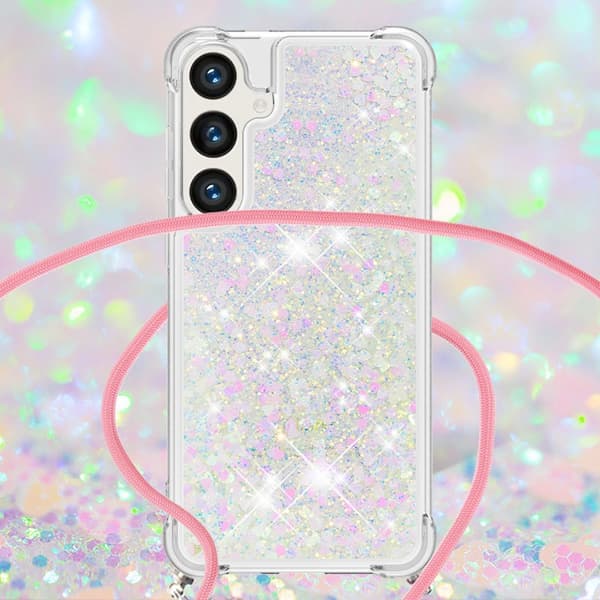 Mobilskal för Samsung Galaxy S26 Plus TPU med snodd - Laser / Hjärtan