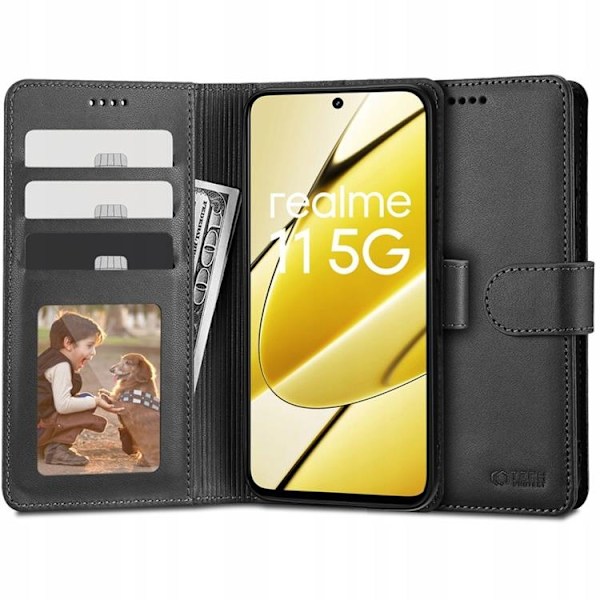 Tech-Protect Realme 11 Plånboksfodral - Svart