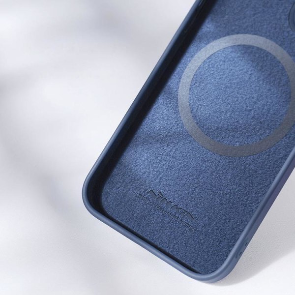 Nillkin iPhone 14 Plus Skal CamShield Silky Silicone - Blå