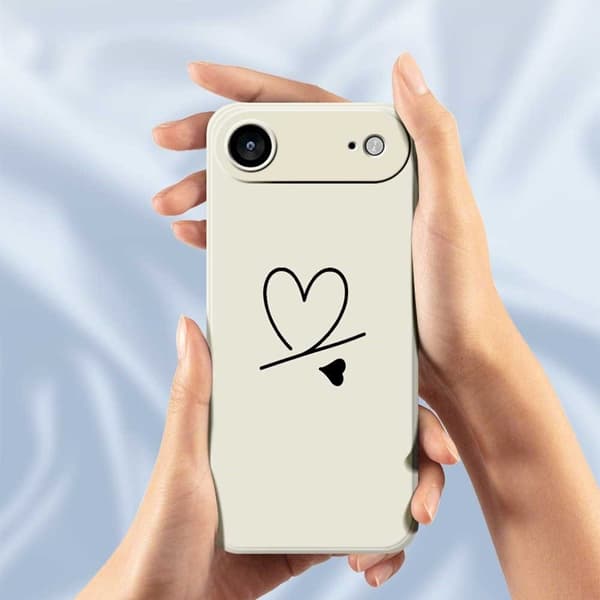 Mobilskal till iPhone Air Love Pattern Printing Straight - Lila Lila