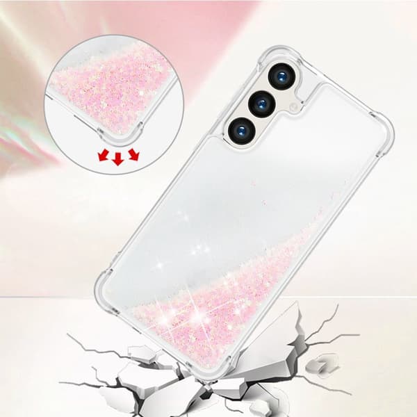 Mobilskal för Samsung Galaxy S26 Plus TPU Glitter Shockproof - Rosa