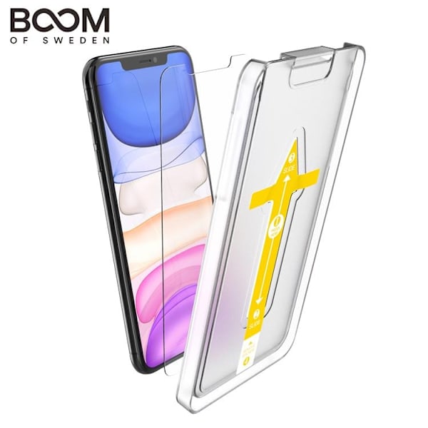 BOOM Flat Härdat Glas Skärmskydd iPhone X/Xs Transparent