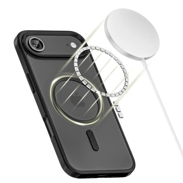 Tech-Protect Telefontaske til iPhone Air Magsafe Matte - Sort Svart