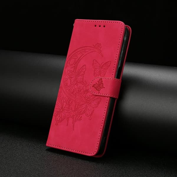 Samsung Galaxy S26 Edge Plånboksfodral Konstläder Ställ - Rosa