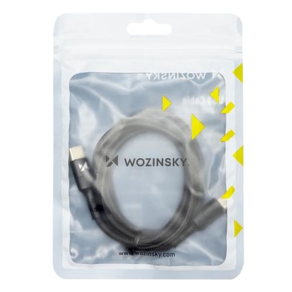Wozinsky USB-C - USB-C -kaapeli 2 m - musta Black