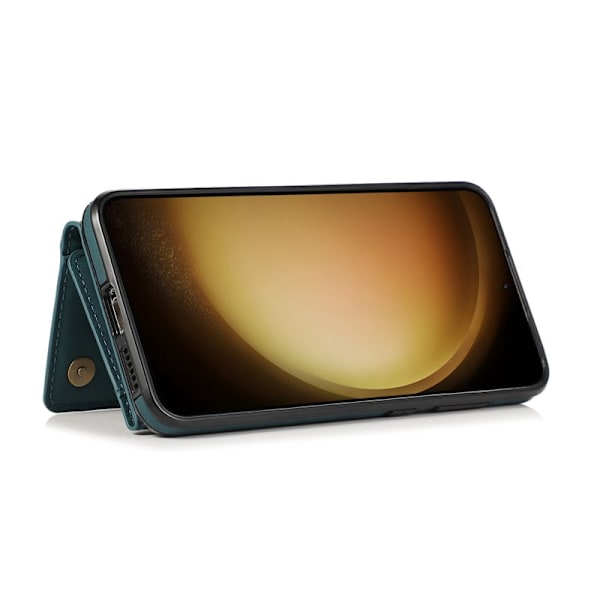 Plånboksfodral för Samsung Galaxy S26 Plus Tri-Fold Kickstand PU - Blå