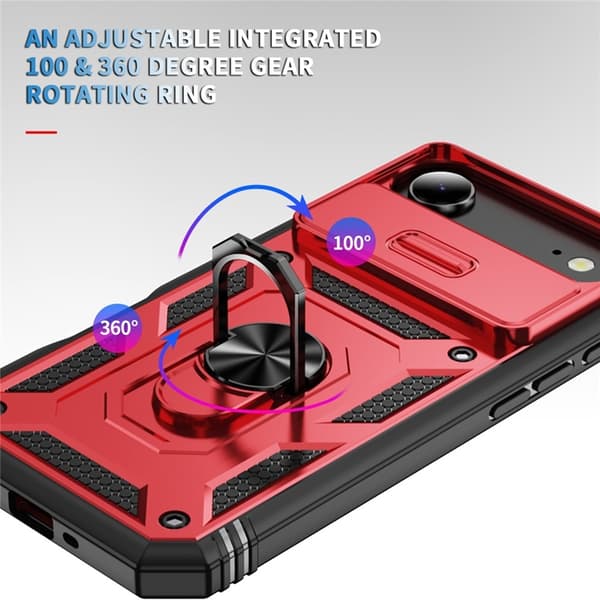 Mobilskal till iPhone Air Slide Camshield Kickstand - Röd Röd