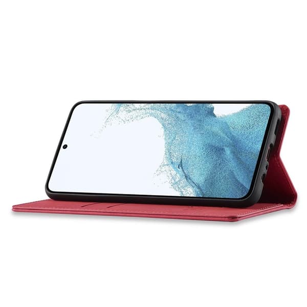 LC.IMEEKE Samsung Galaxy A55 5G Plånboksfodral Konstläder - Röd