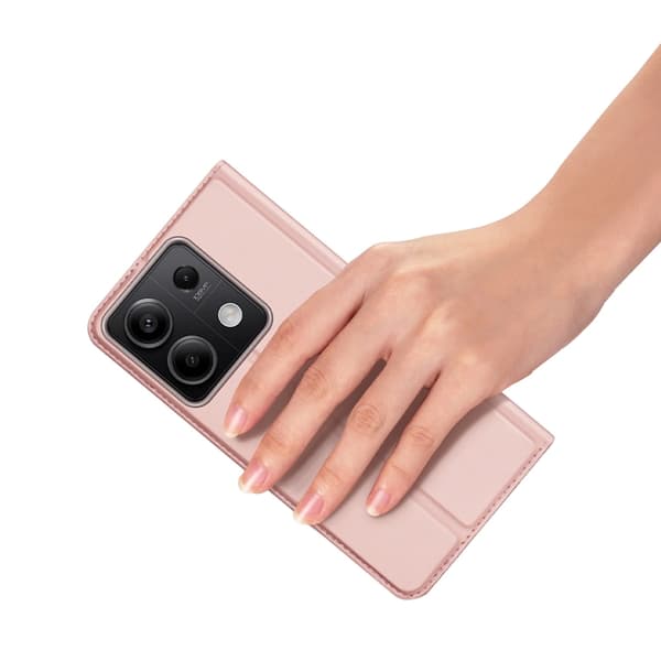 DUX DUCIS Skin Pro Xiaomi Redmi Note 13 5G Plånboksfodral PU Läder - Rosa Rosa