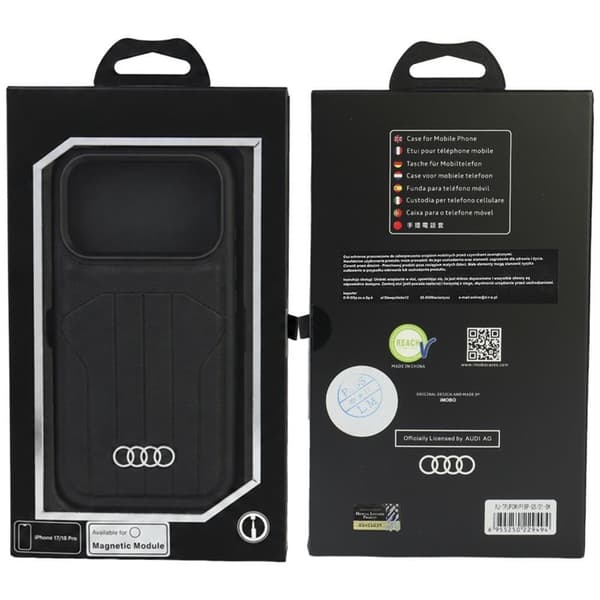 Audi Mobilskal För iPhone 18 Pro/17 Pro Magsafe - Svart