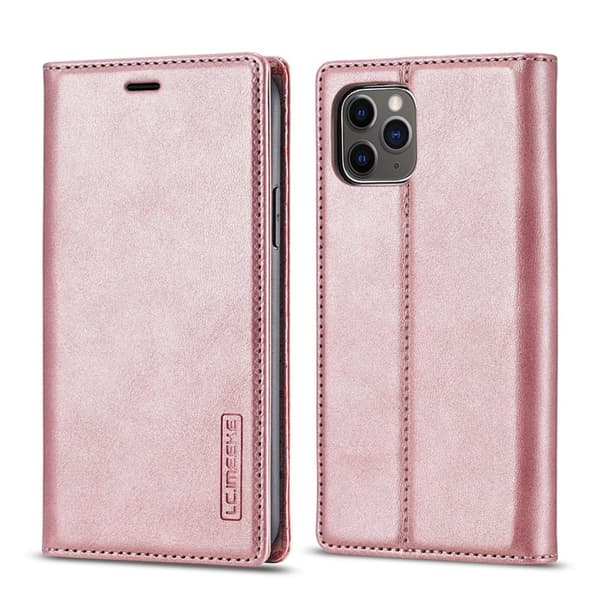 LC.IMEEKE Mobilskal till iPhone 11 Pro KonstLäder - Roséguld