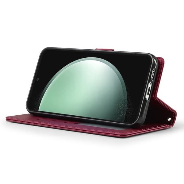 LC.IMEEKE L2 Series Samsung Galaxy A35 Plånboksfodral Konstläder - Röd