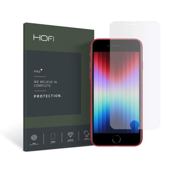 Hofi Pro Plus Härdat Glas Skärmskydd iPhone 7/8/SE (2020/2022) - Clear Transparent