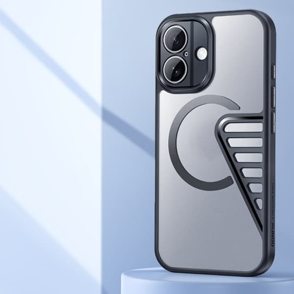 XUNDD XDD-0007 Mobilskal till iPhone 16 Plus MagSafe TPU+PC Svart