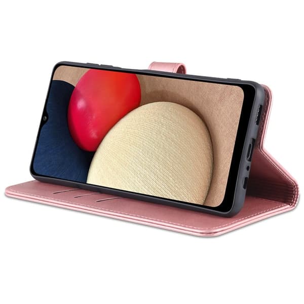 AZNS Samsung Galaxy A14 5G Plånboksfodral Konstläder - Roséguld